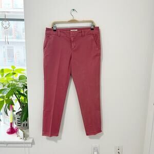 Loft Red Chino Ankle Pants Size 10